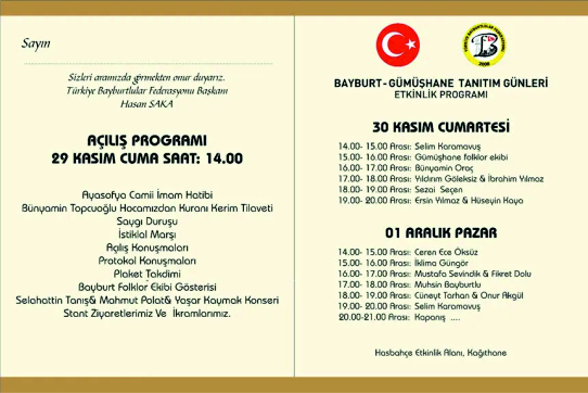 Bayburt-Gümüşhane Tanıtım Günleri başladı