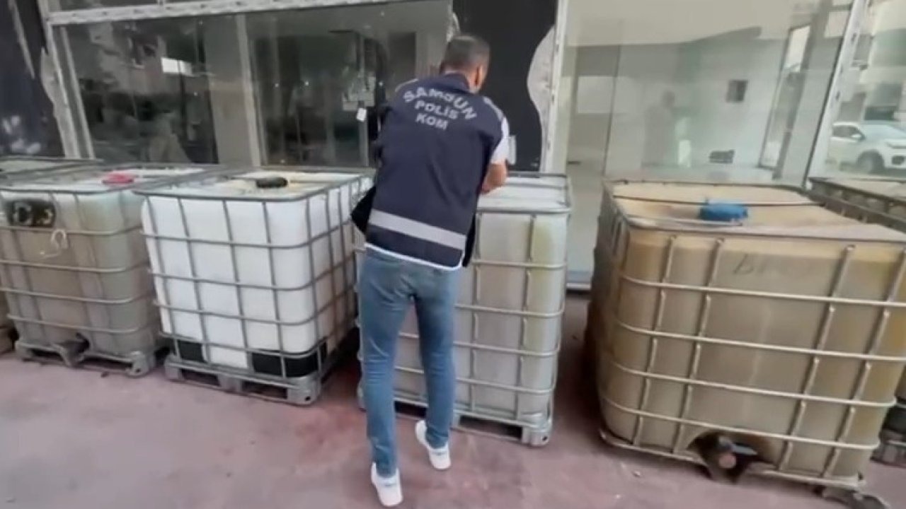 Samsun’da 11 bin litre kaçak motorin ele geçirildi