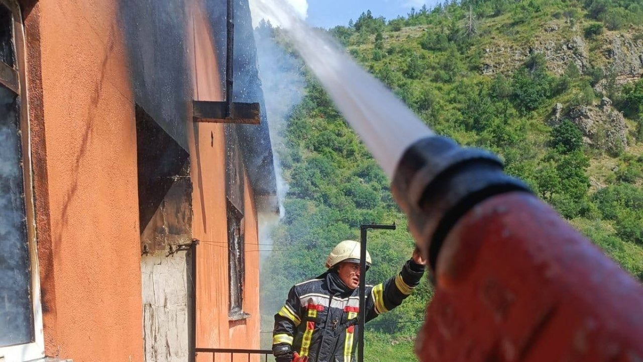 Erzurum’da korkutan yangın