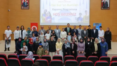 Yaz Kur’an Kursları kapanış programı düzenlendi