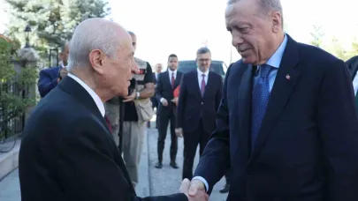 Cumhurbaşkanı Erdoğan, MHP Lideri Bahçeli ile bir araya geldi