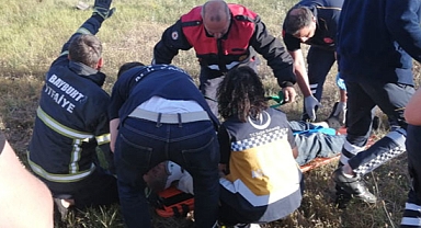 Oruçbeyli-Kırkpınar arasında trafik kazası: 5 Yaralı, 1'i ağır!