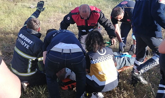 Oruçbeyli-Kırkpınar arasında trafik kazası: 5 Yaralı, 1'i ağır!