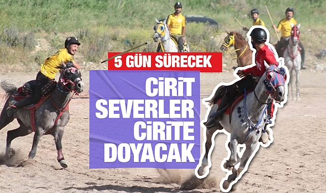Dede Korkut diyarı Bayburt'ta festival tadında cirit şöleni yaşanıyor
