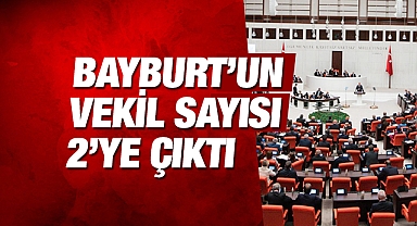 NÜFUS VERİLERİNE GÖRE MİLLETVEKİLİ DAĞILIMI DEĞİŞTİ, BAYBURT'UN VEKİL SAYISI 2'YE ÇIKTI