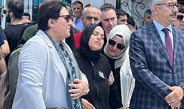 Öldürülen müdür yardımcısının iki çocuğundan babaya son bakış