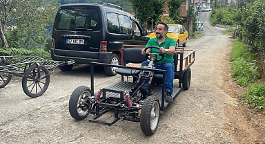 Bu da Rize'nin elektrikli aracı: “Fafatuka”