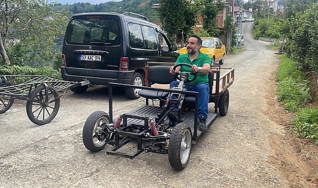 Bu da Rize'nin elektrikli aracı: “Fafatuka”