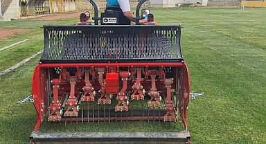 Gençosman Stadyumu’nda yeni sezon öncesi hazırlıklar sürüyor