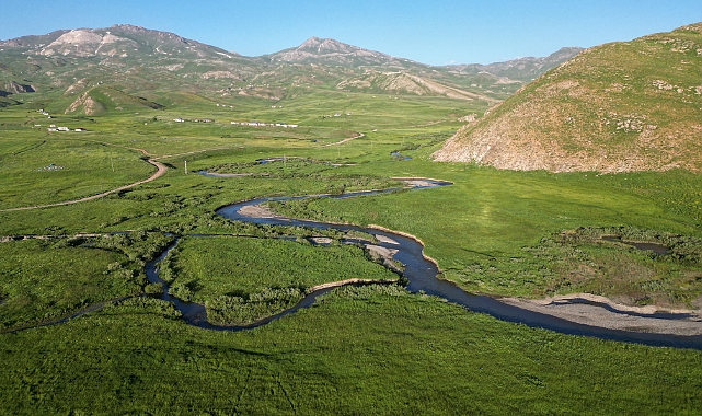 Yeşile bürünen Faraşin Yaylası kartpostallık manzaralar oluşturdu