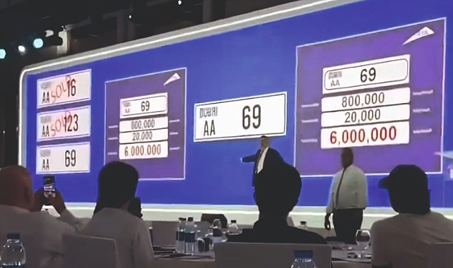 69 nolu plaka 54 milyona satıldı