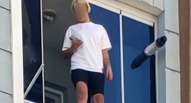 Balkonda intihara kalkıştı