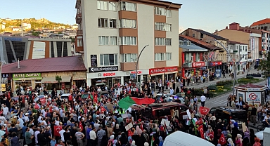 Bayburt'tan İsrail'in zulmüne haykırış