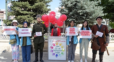 Çocuklardan 30 Ağustos Zafer Bayramı farkındalık etkinliği