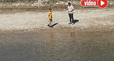 Çocukların balık keyfi…