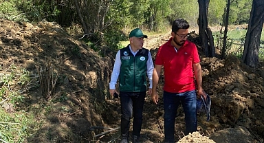 Erikdibi Göletinde yüzde 40 fiziki gerçekleşmeye ulaşıldı