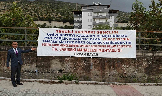 Muhtardan alkışlanacak hareket