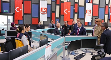 112 Çağrı merkezinin faaliyetleri görüşüldü