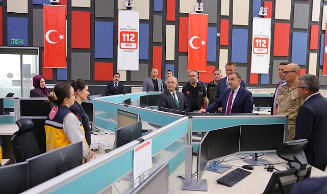 112 Çağrı merkezinin faaliyetleri görüşüldü