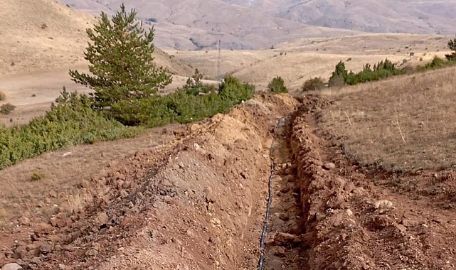 Çamlıkoz köyü isale hattı tamamlandı