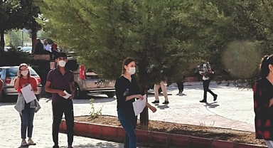 Memur adayları sınavda ter döktü