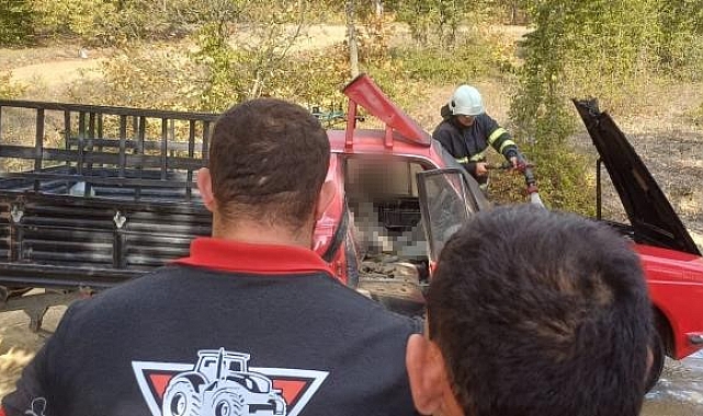 Samsun'da bir kişi aracında yanmış halde ölü bulundu