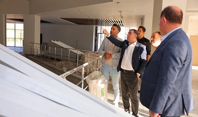 Spor salonunda çalışmalar devam ediyor