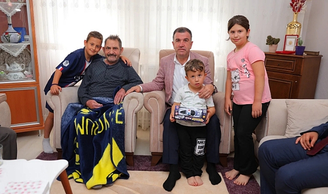 Vali Eldivan'dan Gazi Eşref Kabak'a ziyaret