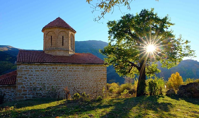 674 yıllık İmera Manastırı'nda sonbaharın sessiz güzelliği