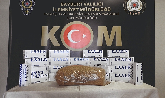 Bayburt Emniyet Müdürlüğü kaçakçılığa göz açtırmıyor