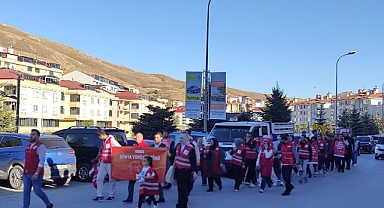 Bayburt'ta "Dünya Yürüyüş Günü" etkinliği