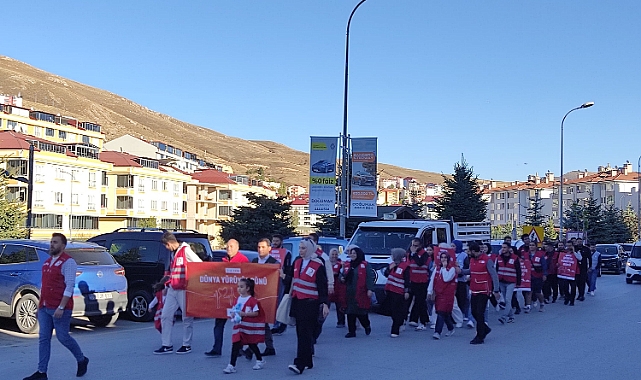 Bayburt'ta "Dünya Yürüyüş Günü" etkinliği