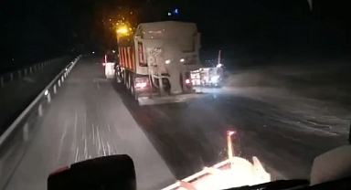Kop Dağ'ında tuzlama çalışması
