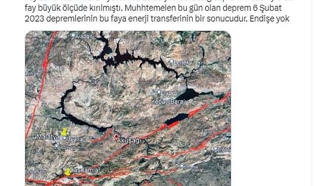 Naci Görür'den Malatya'daki 5.9 büyüklüğündeki depreme ilişkin açıklama: "Endişe yok"
