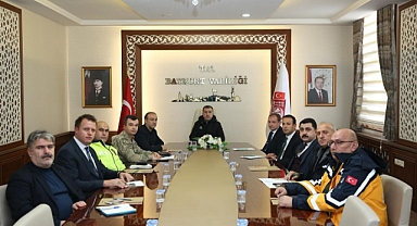 Bayburt'ta kar kriz masası oluşturuldu