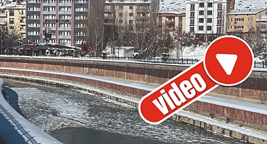 Çoruh buz tuttu!