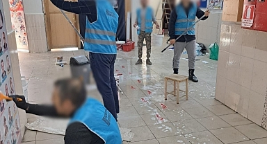 Hükümlülerden okullara bakım hizmeti…