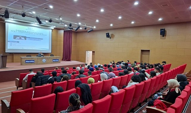 AFAD'ın görev ve sorumlulukları üniversite öğrencilerine anlatıldı