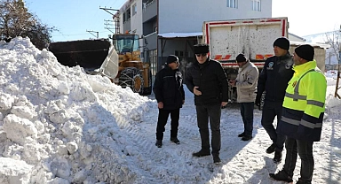 Başkan Memiş kar temizleme çalışmalarını değerlendirdi