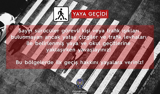 Bayburt Emniyetinden yaya geçidi uyarısı