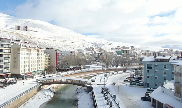 Bayburt'un en soğuk yeri merkezi oldu