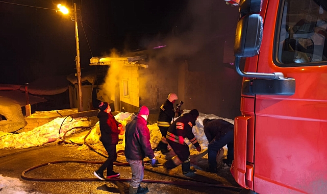 Çayırözü köyünde korkutan yangın!