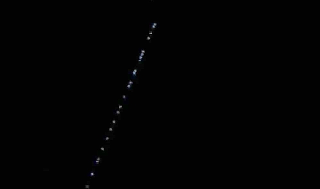 Elazığ semalarında "Starlink uyduları" görüldü