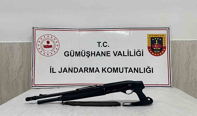 Gümüşhane'de ruhsatsız silah operasyonu