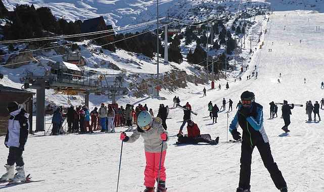 Kayak merkezlerindeki kar kalınlıkları