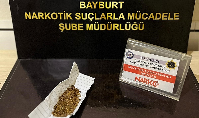 Şüphe üzerine arama yapılan şahsın üzerinden bonzai çıktı