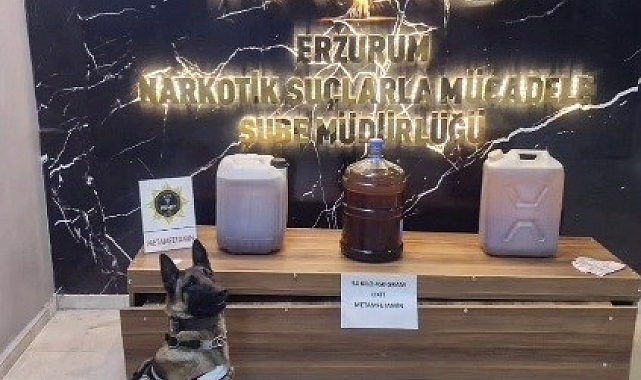 Akaryakıt deposuna zulalanmış 54 kilo likit metamfetamin maddesi ele geçirildi