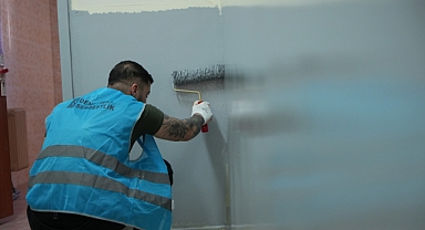 Bayburt açık cezaevindeki hükümlülerden okullara sömestir makyajı