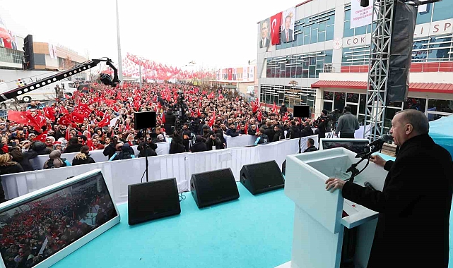 Erdoğan: "Söz verdiğimiz üzere, 2024 yılı sonu itibariyle konutlarımızın yüzde 45'ini tamamlamış durumdayız"
