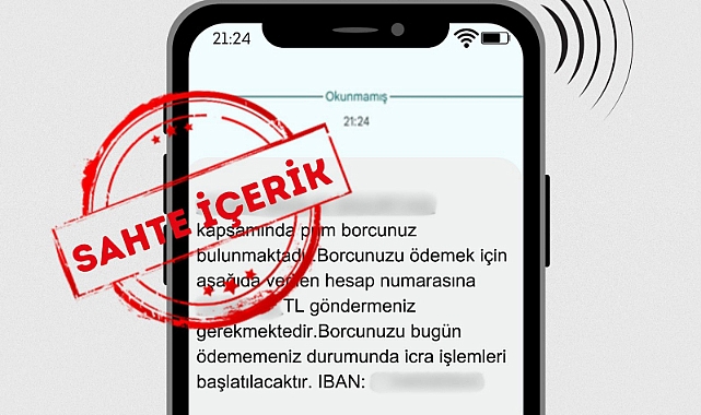 İcra mesajlarına dikkat!